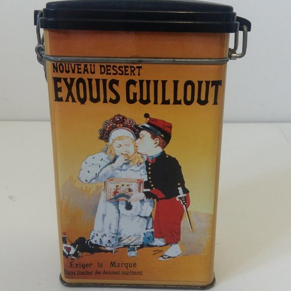 EXQUIS GUILLOUT Tin Made in Italy Empty Tin Nouveau Dessert - Picture 1 of 12
